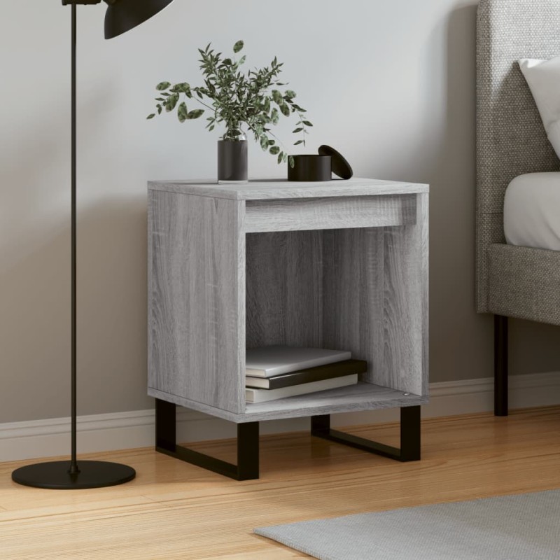 vidaXL Nachttisch Grau Sonoma 40x35x50 cm Holzwerkstoff vidaXL Nachttisch Grau Sonoma 40x35x50 cm Holzwerkstoff
