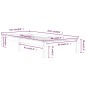 vidaXL Massivholzbett Kiefer 90x200 cm vidaXL Massivholzbett Kiefer 90x200 cm
