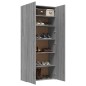 vidaXL Schuhschrank Grau Sonoma 80x35,5x180 cm Holzwerkstoff vidaXL Schuhschrank Grau Sonoma 80x35,5x180 cm Holzwerkstoff