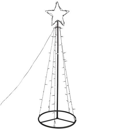 HI Weihnachtsbeleuchtung Weihnachtsbaum-Alternative 62 LEDs 100 cm