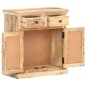 vidaXL Sideboard 65x32x70 cm Mango Massivholz und Naturgeflecht vidaXL Sideboard 65x32x70 cm Mango Massivholz und Naturgeflecht