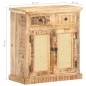 vidaXL Sideboard 65x32x70 cm Mango Massivholz und Naturgeflecht vidaXL Sideboard 65x32x70 cm Mango Massivholz und Naturgeflecht