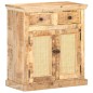 vidaXL Sideboard 65x32x70 cm Mango Massivholz und Naturgeflecht vidaXL Sideboard 65x32x70 cm Mango Massivholz und Naturgeflecht