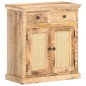 vidaXL Sideboard 65x32x70 cm Mango Massivholz und Naturgeflecht vidaXL Sideboard 65x32x70 cm Mango Massivholz und Naturgeflecht