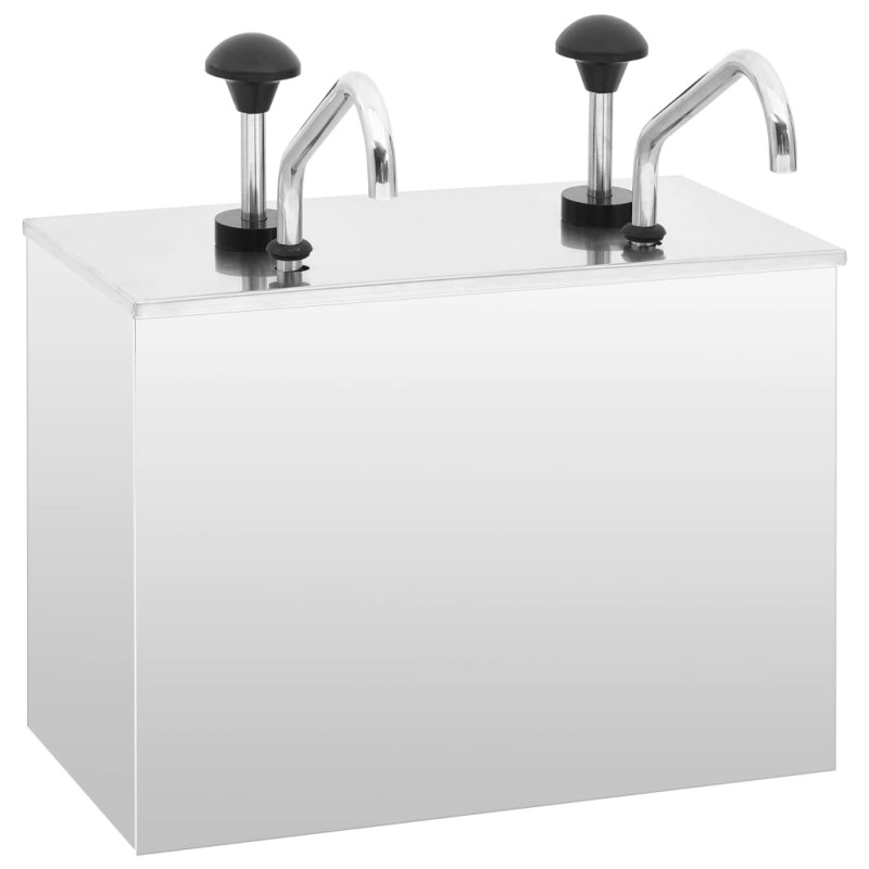 vidaXL Saucen-Spender Edelstahl 2 x 3,5 L vidaXL Saucen-Spender Edelstahl 2 x 3,5 L