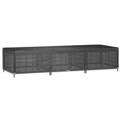 vidaXL Abdeckung für Sonnenliege 12 Ösen 205x75x40 cm Polyethylen