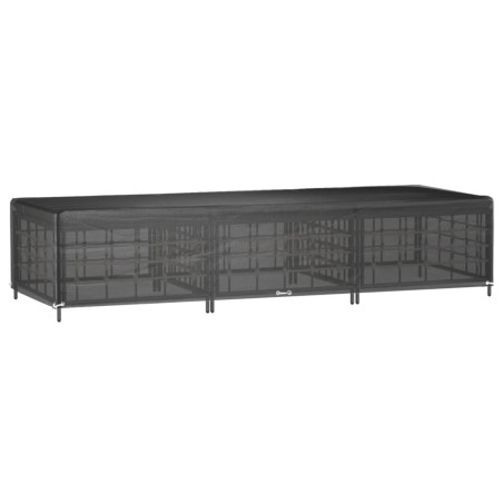 vidaXL Abdeckung für Sonnenliege 12 Ösen 205x75x40 cm Polyethylen