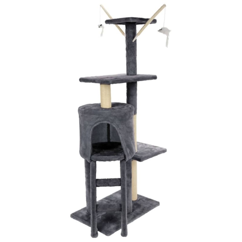 Pets Collection Kratzbaum 45x30x110 cm Grau Pets Collection Kratzbaum 45x30x110 cm Grau