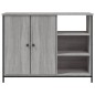 vidaXL Sideboard Grau Sonoma 100x33x75 cm Holzwerkstoff vidaXL Sideboard Grau Sonoma 100x33x75 cm Holzwerkstoff