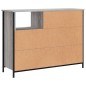 vidaXL Sideboard Grau Sonoma 100x33x75 cm Holzwerkstoff vidaXL Sideboard Grau Sonoma 100x33x75 cm Holzwerkstoff