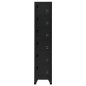 vidaXL Schließfachschrank Schwarz 38x40x180 cm Stahl vidaXL Schließfachschrank Schwarz 38x40x180 cm Stahl