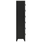 vidaXL Schließfachschrank Schwarz 38x40x180 cm Stahl vidaXL Schließfachschrank Schwarz 38x40x180 cm Stahl