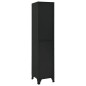 vidaXL Schließfachschrank Schwarz 38x40x180 cm Stahl vidaXL Schließfachschrank Schwarz 38x40x180 cm Stahl