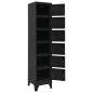 vidaXL Schließfachschrank Schwarz 38x40x180 cm Stahl vidaXL Schließfachschrank Schwarz 38x40x180 cm Stahl