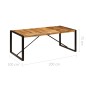 vidaXL Esstisch 200 x 100 x 75 cm Massivholz Mango vidaXL Esstisch 200 x 100 x 75 cm Massivholz Mango
