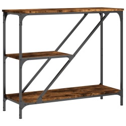 vidaXL Konsolentisch Räuchereiche 88,5x30x75 cm Holzwerkstoff