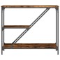 vidaXL Konsolentisch Räuchereiche 88,5x30x75 cm Holzwerkstoff