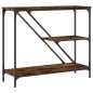 vidaXL Konsolentisch Räuchereiche 88,5x30x75 cm Holzwerkstoff
