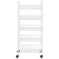 vidaXL Küchenwagen 5 Etagen Weiß 46x26x105 cm Eisen vidaXL Küchenwagen 5 Etagen Weiß 46x26x105 cm Eisen