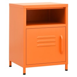 vidaXL Nachttisch Orange 35x35x51 cm Stahl 