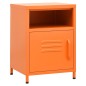 vidaXL Nachttisch Orange 35x35x51 cm Stahl vidaXL Nachttisch Orange 35x35x51 cm Stahl