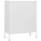 vidaXL Kommode Weiß 80x35x101,5 cm Stahl vidaXL Kommode Weiß 80x35x101,5 cm Stahl