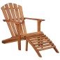 vidaXL Adirondack-Gartensessel mit Fußablage Akazie Massivholz vidaXL Adirondack-Gartensessel mit Fußablage Akazie Massivholz