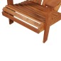 vidaXL Adirondack-Gartensessel mit Fußablage Akazie Massivholz vidaXL Adirondack-Gartensessel mit Fußablage Akazie Massivholz