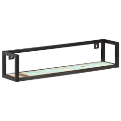 vidaXL Wandregale 2 Stk. 80 cm Altholz Massiv