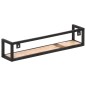 vidaXL Wandregale 2 Stk. 80 cm Altholz Massiv vidaXL Wandregale 2 Stk. 80 cm Altholz Massiv