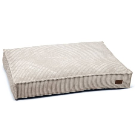 Designed by Lotte Hundekissen Gerippt 100x70x15 cm Hellgrau