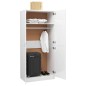 vidaXL Kleiderschrank Hochglanz-Weiß 90x52x200 cm Holzwerkstoff vidaXL Kleiderschrank Hochglanz-Weiß 90x52x200 cm Holzwerkstoff