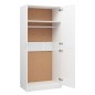 vidaXL Kleiderschrank Hochglanz-Weiß 90x52x200 cm Holzwerkstoff vidaXL Kleiderschrank Hochglanz-Weiß 90x52x200 cm Holzwerkstoff