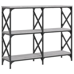vidaXL Konsolentisch Grau Sonoma 100x28x80,5 cm Holzwerkstoff
