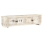 vidaXL TV-Schrank Weiß 140x30x35 cm Massivholz Mango vidaXL TV-Schrank Weiß 140x30x35 cm Massivholz Mango
