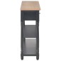 vidaXL Konsolentisch Schwarz 110x30x76 cm Holzwerkstoff vidaXL Konsolentisch Schwarz 110x30x76 cm Holzwerkstoff