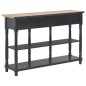 vidaXL Konsolentisch Schwarz 110x30x76 cm Holzwerkstoff vidaXL Konsolentisch Schwarz 110x30x76 cm Holzwerkstoff