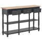 vidaXL Konsolentisch Schwarz 110x30x76 cm Holzwerkstoff vidaXL Konsolentisch Schwarz 110x30x76 cm Holzwerkstoff