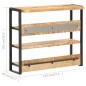 vidaXL Bartisch 120x40x101 cm Raues Mangoholz vidaXL Bartisch 120x40x101 cm Raues Mangoholz