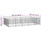 vidaXL Outdoor-Hundezwinger Stahl 14,11 m² vidaXL Outdoor-Hundezwinger Stahl 14,11 m²