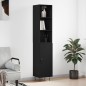 vidaXL Highboard Schwarz 34,5x34x180 cm Holzwerkstoff vidaXL Highboard Schwarz 34,5x34x180 cm Holzwerkstoff
