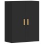 vidaXL Wandschränke 2 Stk. Schwarz Holzwerkstoff vidaXL Wandschränke 2 Stk. Schwarz Holzwerkstoff