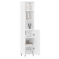 vidaXL Highboard Weiß 34,5x34x180 cm Holzwerkstoff vidaXL Highboard Weiß 34,5x34x180 cm Holzwerkstoff