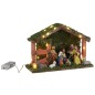 HI Weihnachtsdeko Weihnachtskrippe LED Beleuchtet Holz HI Weihnachtsdeko Weihnachtskrippe LED Beleuchtet Holz