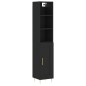 vidaXL Highboard Schwarz 34,5x34x180 cm Holzwerkstoff vidaXL Highboard Schwarz 34,5x34x180 cm Holzwerkstoff