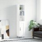 vidaXL Highboard Hochglanz-Weiß 34,5x34x180 cm Holzwerkstoff vidaXL Highboard Hochglanz-Weiß 34,5x34x180 cm Holzwerkstoff