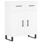 Highboard Weiß 69,5x34x180 cm Holzwerkstoff Highboard Weiß 69,5x34x180 cm Holzwerkstoff