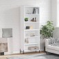 vidaXL Highboard Weiß 69,5x32,5x180 cm Holzwerkstoff vidaXL Highboard Weiß 69,5x32,5x180 cm Holzwerkstoff