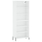 vidaXL Highboard Weiß 69,5x32,5x180 cm Holzwerkstoff vidaXL Highboard Weiß 69,5x32,5x180 cm Holzwerkstoff