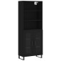vidaXL Highboard Schwarz 69,5x34x180 cm Holzwerkstoff vidaXL Highboard Schwarz 69,5x34x180 cm Holzwerkstoff
